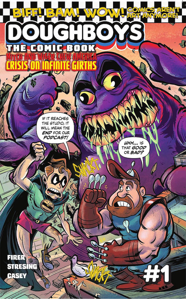 The Doughboys Mitch and Wiger Chew America Crisis on Infinite Girths #1 (of 6)