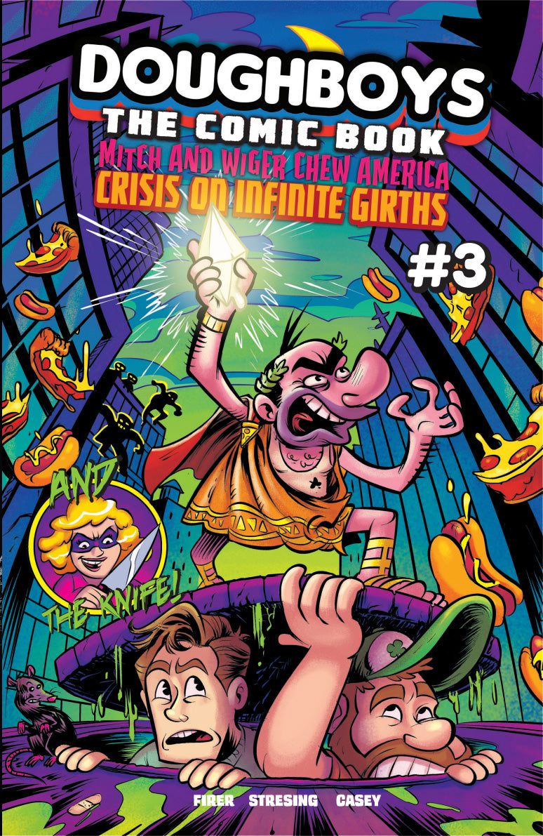 The Doughboys Mitch and Wiger Chew America Crisis on Infinite Girths #3 (of 6)