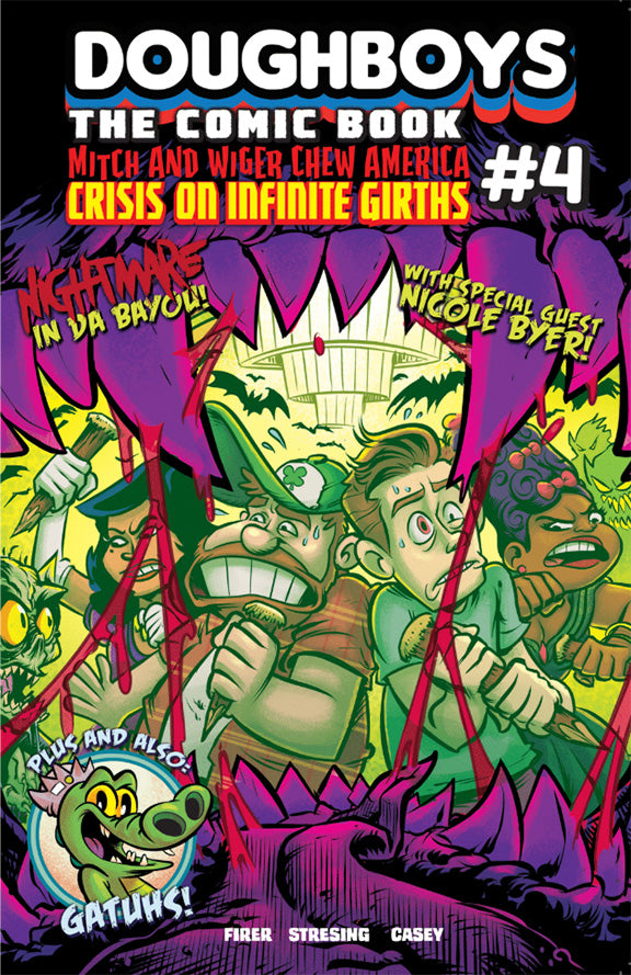 The Doughboys Mitch and Wiger Chew America Crisis on Infinite Girths #4 (of 6)