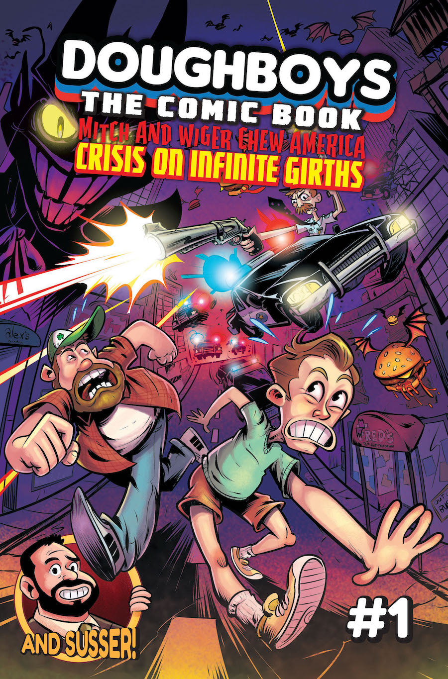 The Doughboys Mitch and Wiger Chew America Crisis on Infinite Girths #1 (of 6)